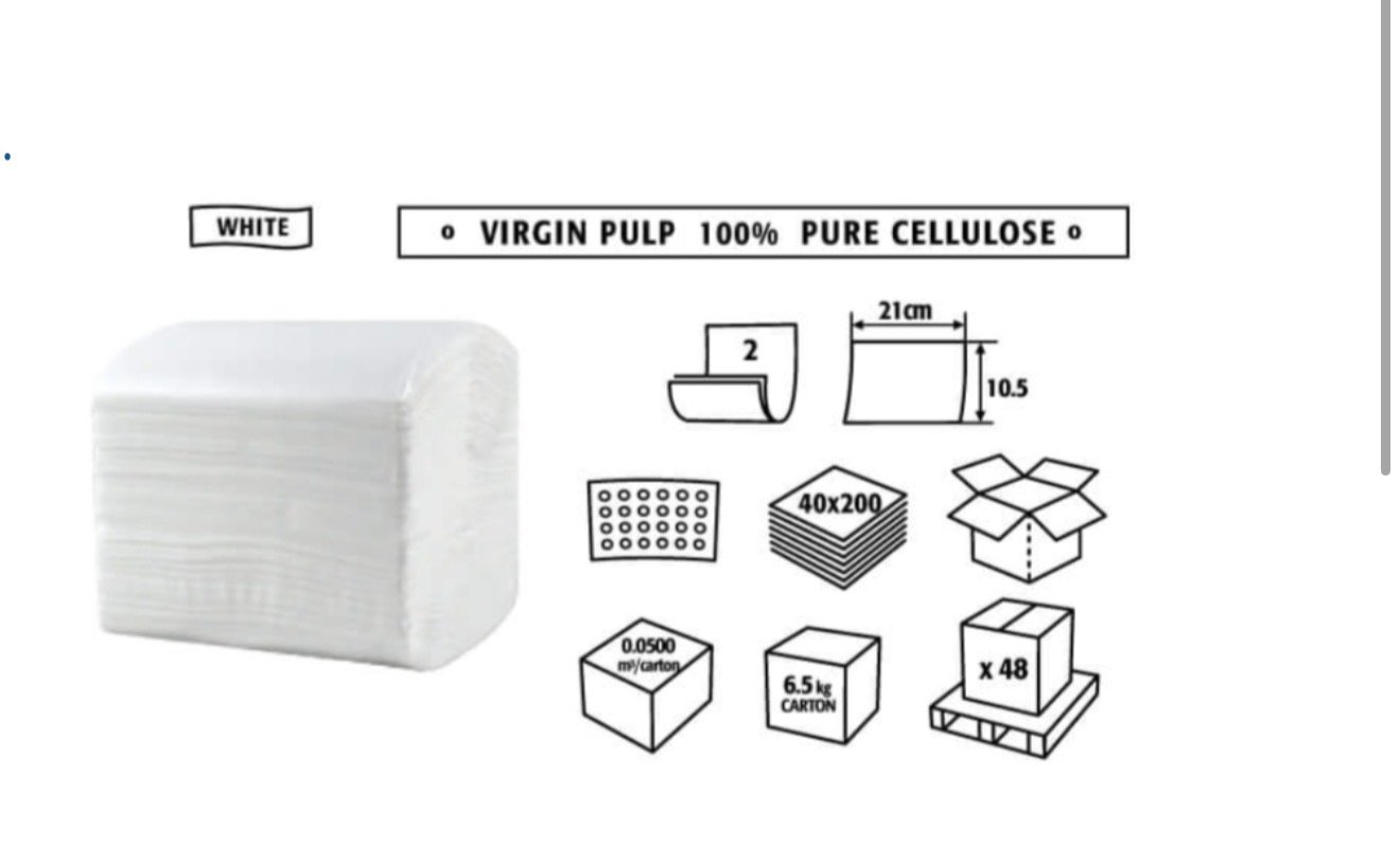 Bulky Toilet Paper 40 x 200 pcs.
